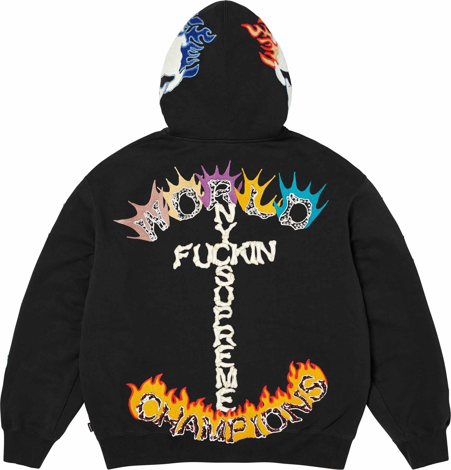 Fuck You Zip Up Hooded Sweatshirt view 4